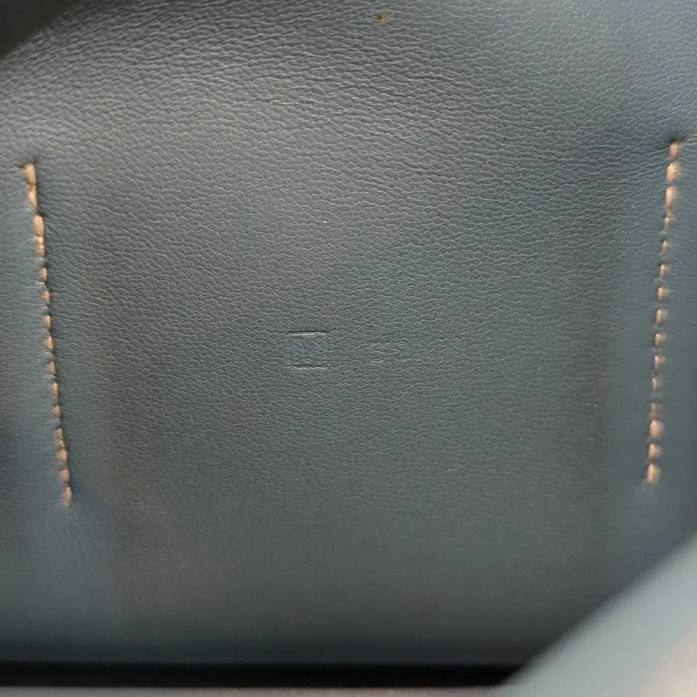Hermès Dogon Duo Wallet Blue Jean Togo